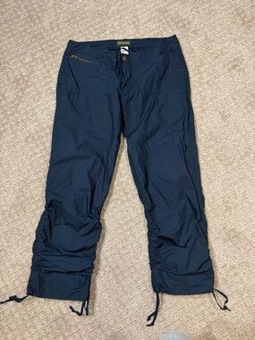 Y2K Abercrombie & Fitch Navy Drawstring Cargo Capris size 0